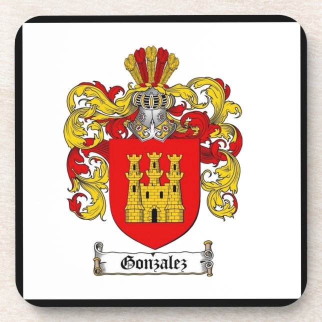 Dessous-de-verre Gonzalez [Spanish] Family Crest (Devant)
