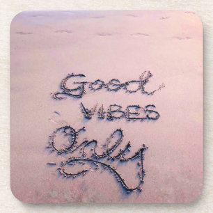 Dessous-de-verre Good Vibes Only Beach et Sable