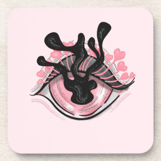 Dessous-de-verre Goth Bizarre Oeil rose Déplaisant Horreur Magique