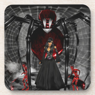 Dessous de verre Goth Black Spider
