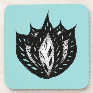 Dessous-de-verre Goth fleur design tatouage abstrait