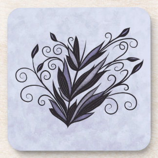 Dessous-de-verre Gothique plante floral tourbillon fleurit amoureux