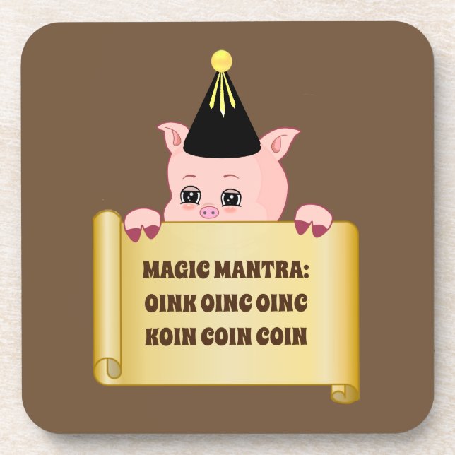 Dessous-de-verre Gourou Cochon Mignon (Devant)