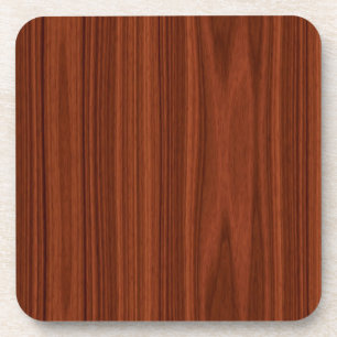 Dessous-de-verre Grain de bois Brown rougeâtre