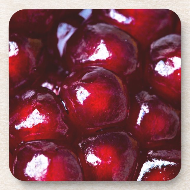 Dessous-de-verre Graines de grenade rouge (Devant)