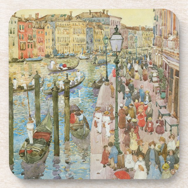 Dessous-de-verre Grand Canal, Venise par Maurice Prendergast (Devant)