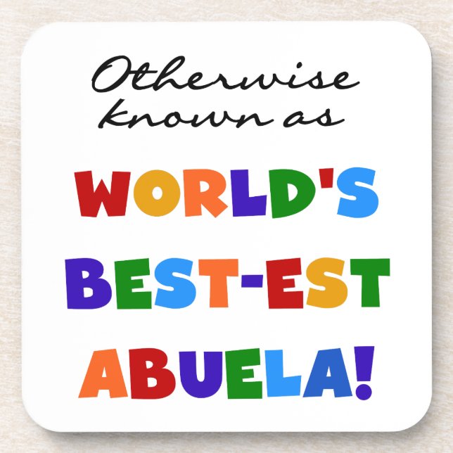 Dessous-de-verre grand-colorsabuela (Devant)