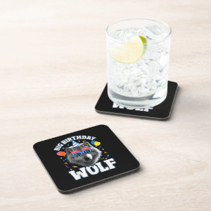 Dessous-de-verre Grand Loup d'anniversaire pour les Loups