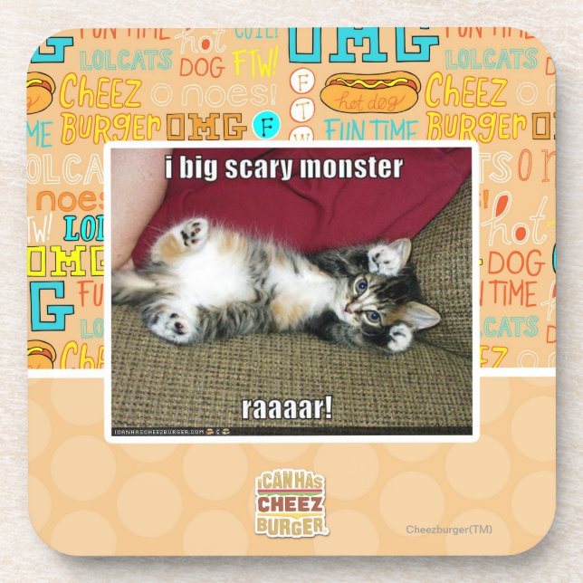 Dessous-de-verre Grand monstre I effrayant (Devant)