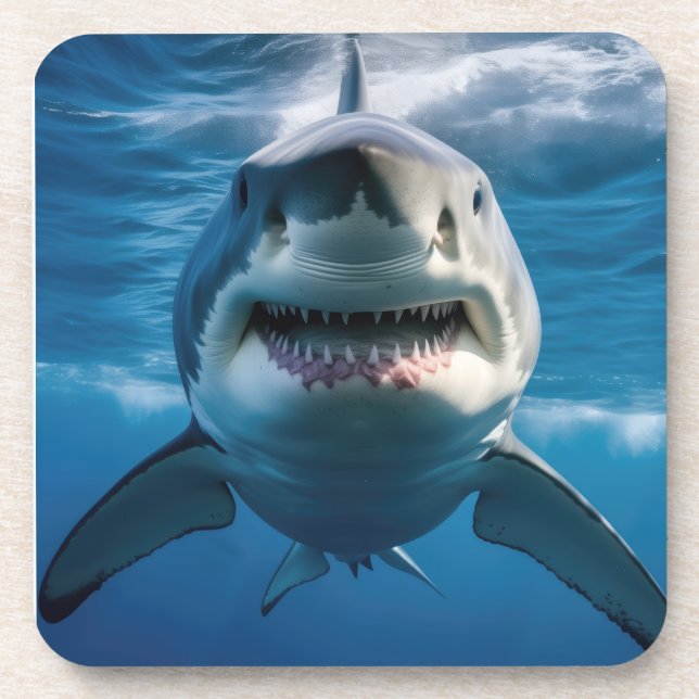 Dessous-de-verre Grand requin blanc (Devant)