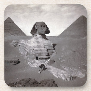 Dessous-de-verre Grand Sphinx & Nécropole des pyramides de Gizeh Ég