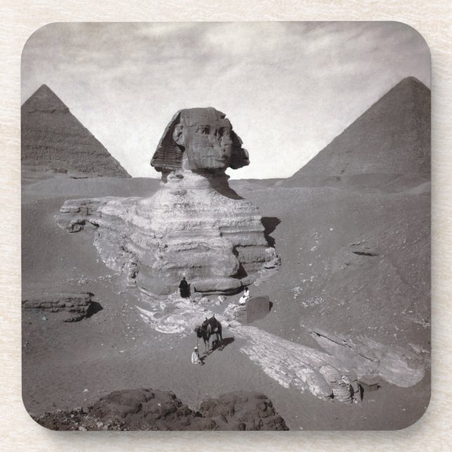 Dessous-de-verre Grand Sphinx & Nécropole des pyramides de Gizeh Ég (Devant)