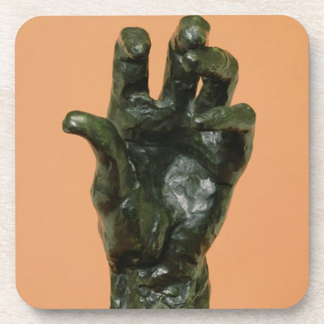 Dessous-de-verre Grande main gauche (bronze) (Devant)