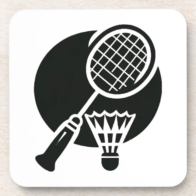 Dessous-de-verre Graphique de badminton (Devant)