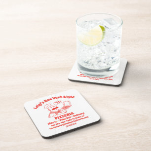 Dessous-de-verre Graphique détaillé personnalisé de restaurant de p