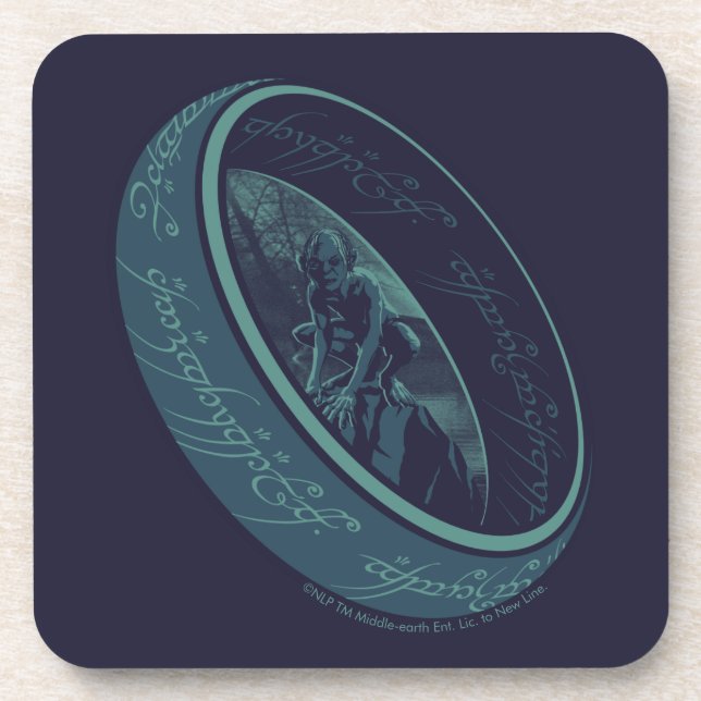 Dessous-de-verre Graphisme de L'ANNEAU UNIQUE™ GOLLUM™ (Devant)