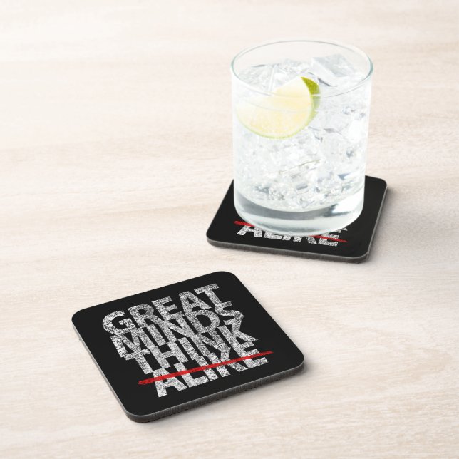 Dessous-de-verre Great Minds Think Alike (Côté Droit)