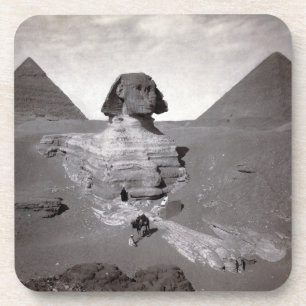 Dessous-de-verre Great Sphinx & Gizeh Pyramides Necropolis Egypte