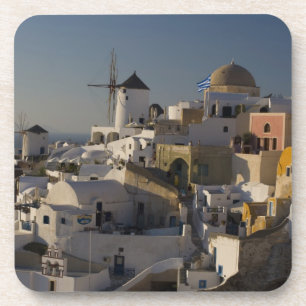 Dessous-de-verre Grèce et île grecque de Santorini ville de Oia