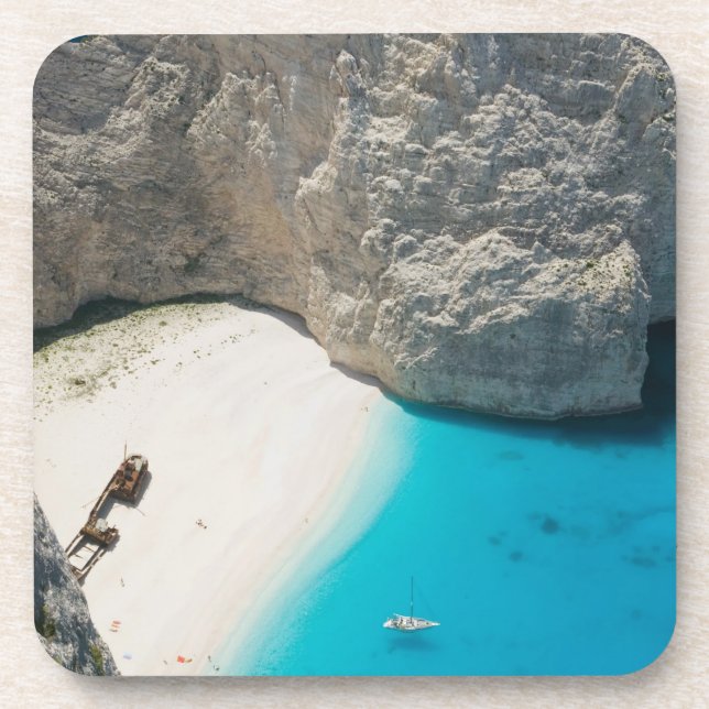 Dessous-de-verre GRÈCE, îles ioniennes, ZAKYNTHOS, ÉPAVE (Devant)