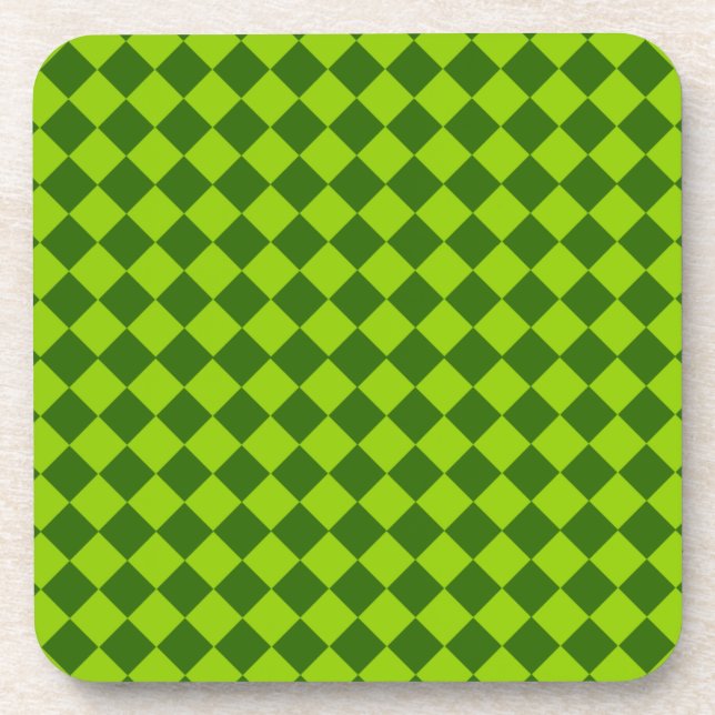 Dessous-de-verre Green Combination Diamond Motif par STaylor (Devant)