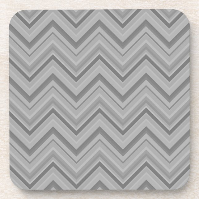 Dessous-de-verre Grey stripes zigzag (Devant)