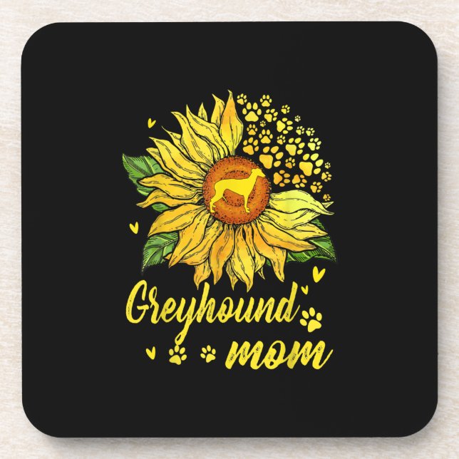 Dessous-de-verre Greyhound Maman Dog Lover (Devant)