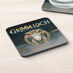 Dessous-de-verre Grimmloch Emblème de la Chèvre Jeu de rôle fantast
