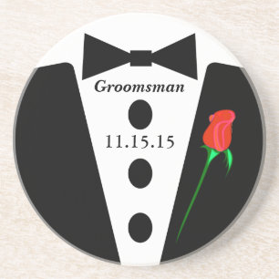 Dessous de verre Groomsman Tuxedo