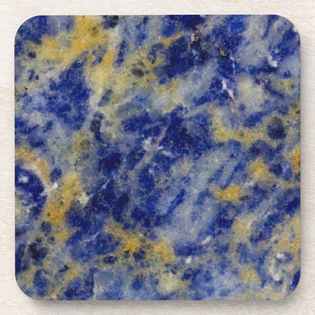 Dessous-de-verre Gros plan sur une sodalite bleue (Devant)
