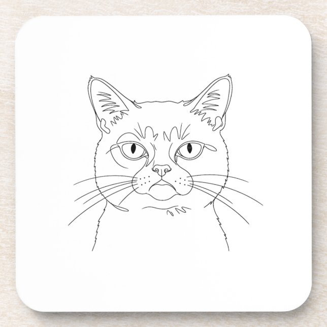 Dessous-de-verre Grumky cat (Devant)
