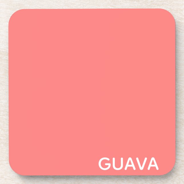 Dessous-de-verre Guava pink color name (Devant)