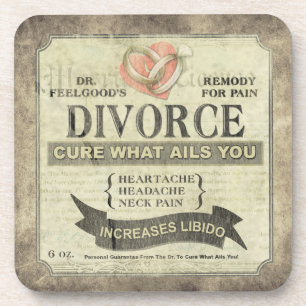 Dessous-de-verre Guérir ce qui vous afflige - Humour du divorce 