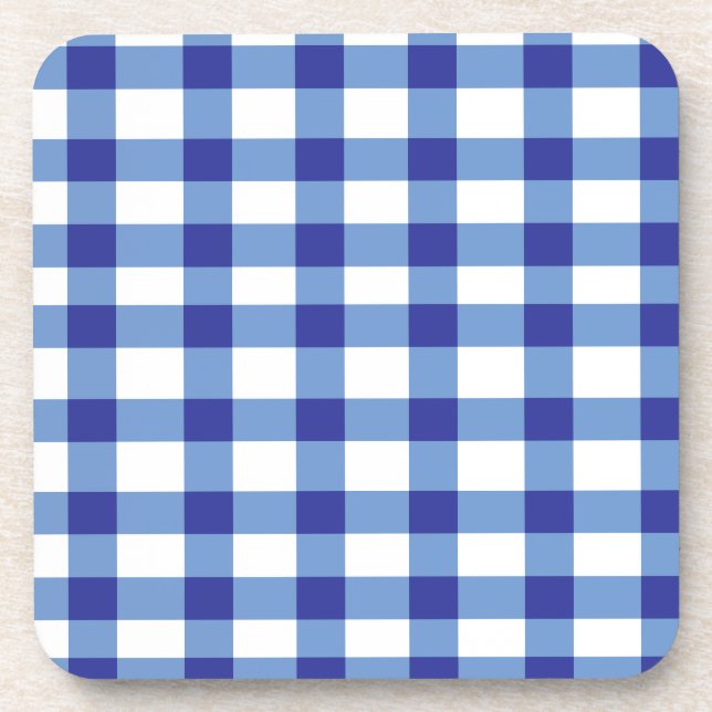 Dessous-de-verre Guingan bleu (Devant)