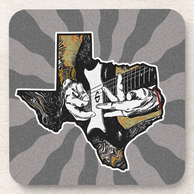 Dessous-de-verre Guitare du Texas (Devant)