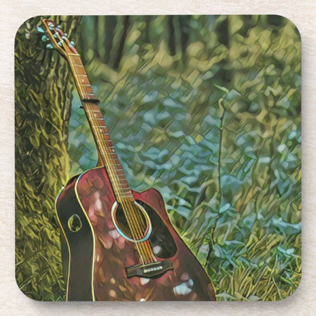Dessous-de-verre Guitariste Birthday (Devant)