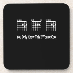 Dessous-de-verre Guitariste Papa Guitare Tab Musical Anniversaire