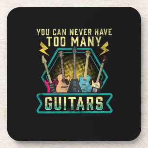 Dessous-de-verre Guitariste Vous Ne Pouvez Jamais Avoir Trop De Gui