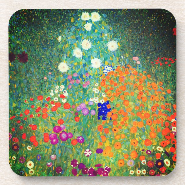 Dessous-de-verre Gustav Klimt Flower Garden (Devant)