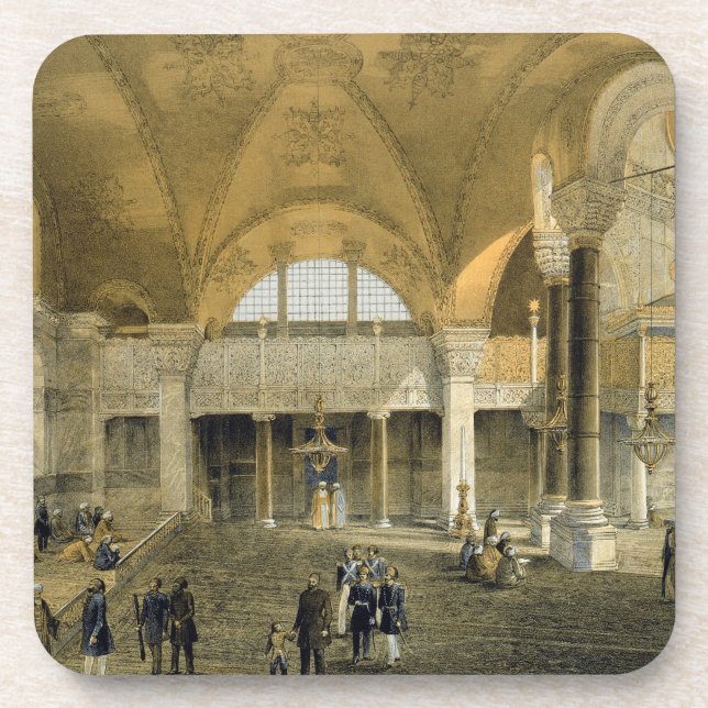 Dessous-de-verre Haghia Sophia, plat 9 : la nouvelle galerie (Devant)