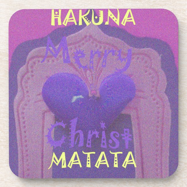 Dessous-de-verre Hakuna Matata Merry Christmas Love Design.jpg (Devant)