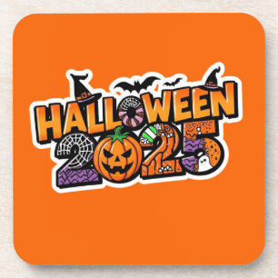 Dessous-de-verre Halloween 2025 Magie – Citrouille festive