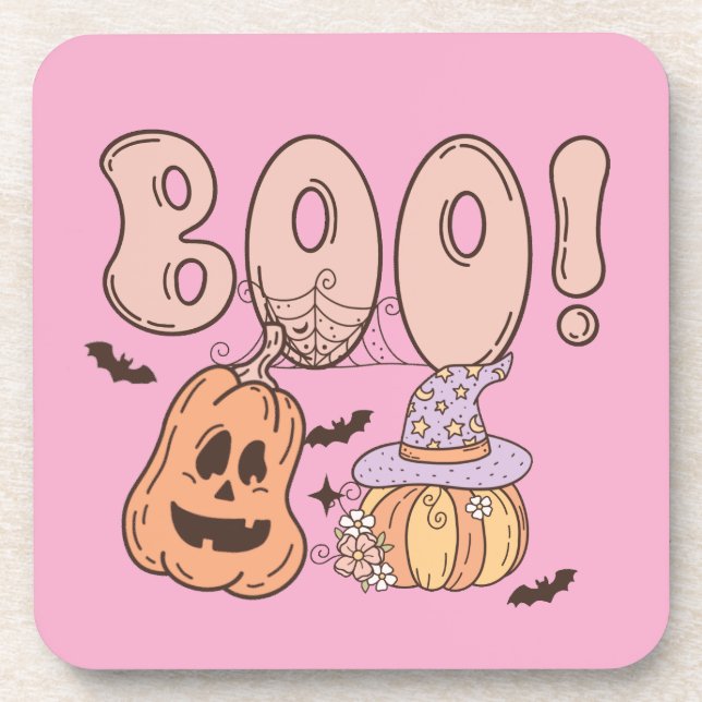 Dessous-de-verre Halloween Boo (Devant)