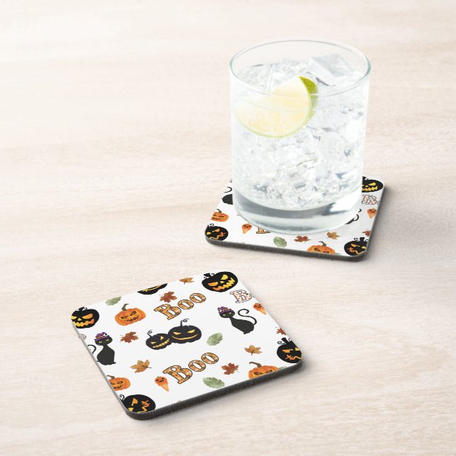 Dessous-de-verre Halloween Cat Boo (Côté Droit)