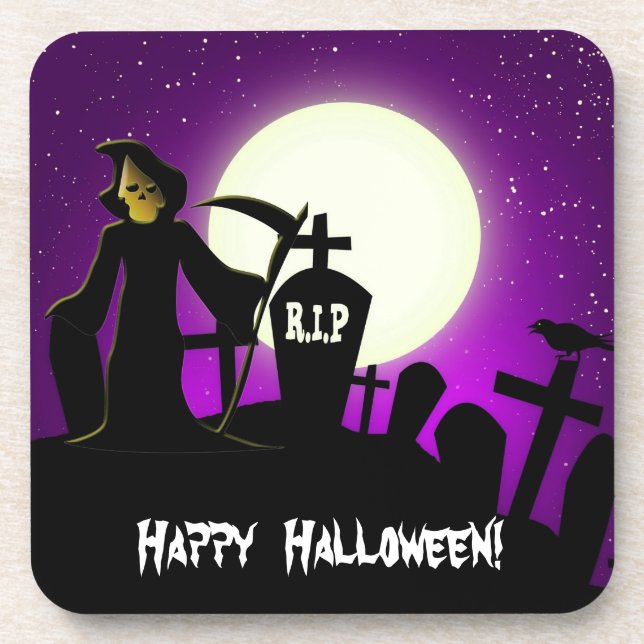 Dessous-de-verre Halloween effrayant (Devant)