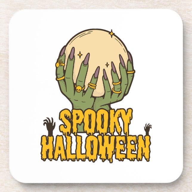 Dessous-de-verre halloween effrayant (Devant)