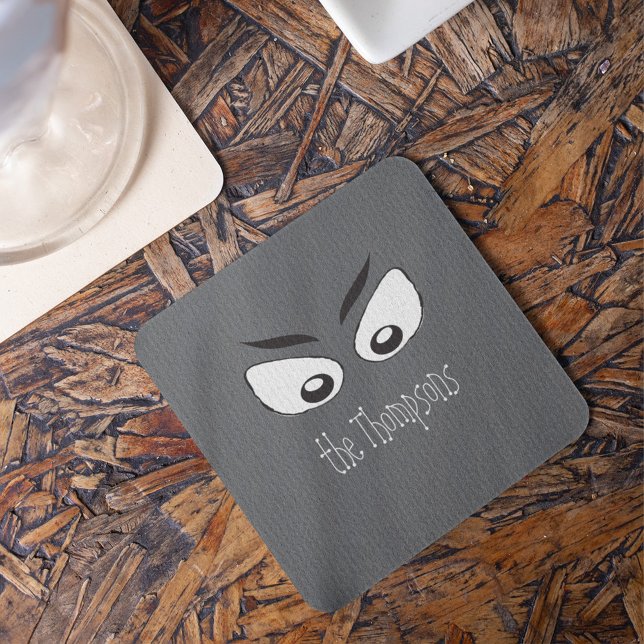 Dessous-de-verre Halloween Éffrayant effrayant Haunted Ghost Eyes (Spooky haunted ghost eyes Halloween coaster perfect for parties and drink tables.)