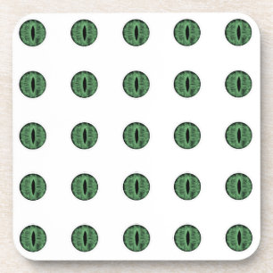 Dessous-de-verre Halloween Green Polka Dot Eyes