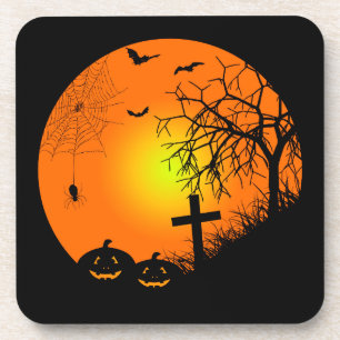 Dessous-de-verre Halloween night