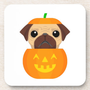 Dessous-de-verre Halloween Pugkin